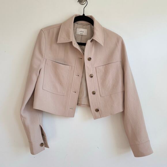 Aritzia Wilfred Women’s Cropped Jacket Blush Beige 2us – Excellent Condition - Picture 1 of 7